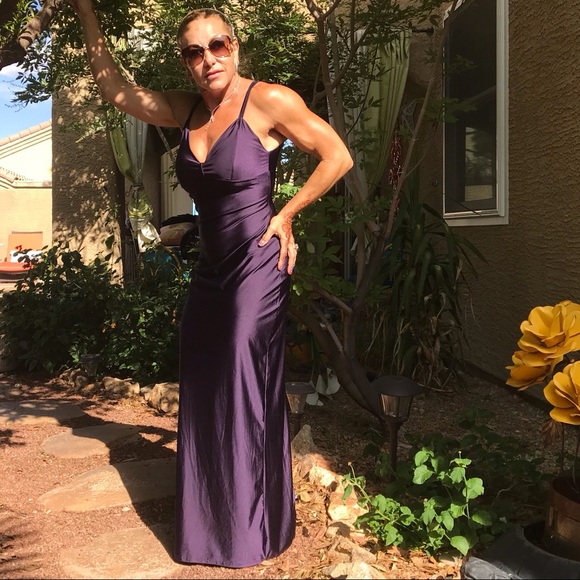Vintage TRILOGY purple Maxi Dress - Picture 8 of 8